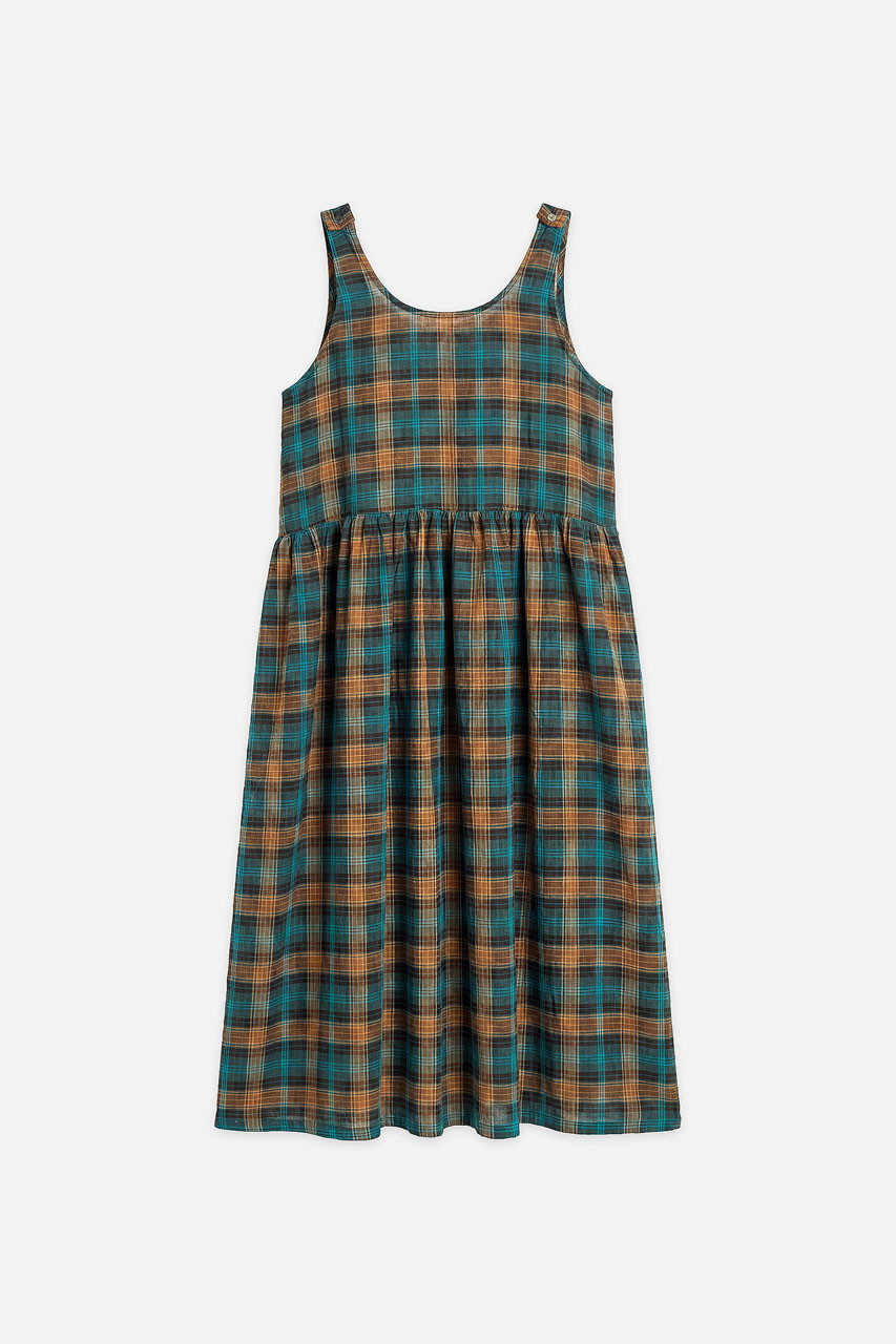 Monie Apron Dress, Green
