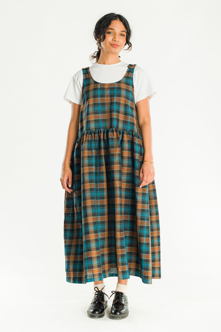 Monie Apron Dress, Green