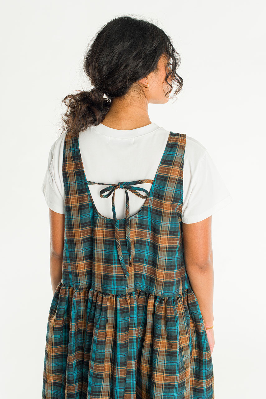 Monie Apron Dress, Green