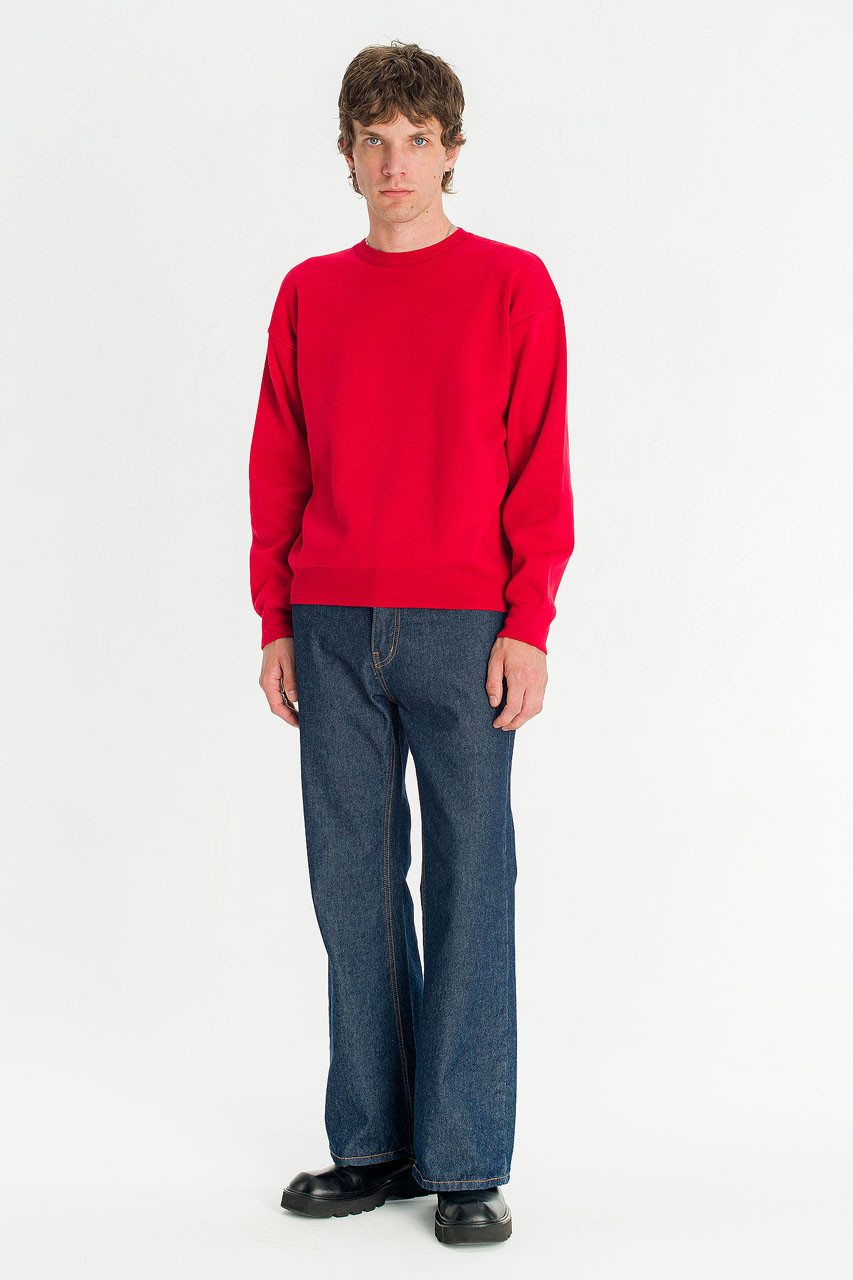 Menswear | Core Crew Knit, Red