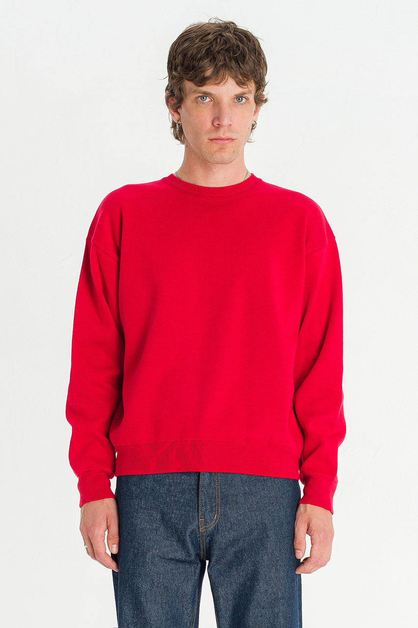 Menswear | Core Crew Knit, Red