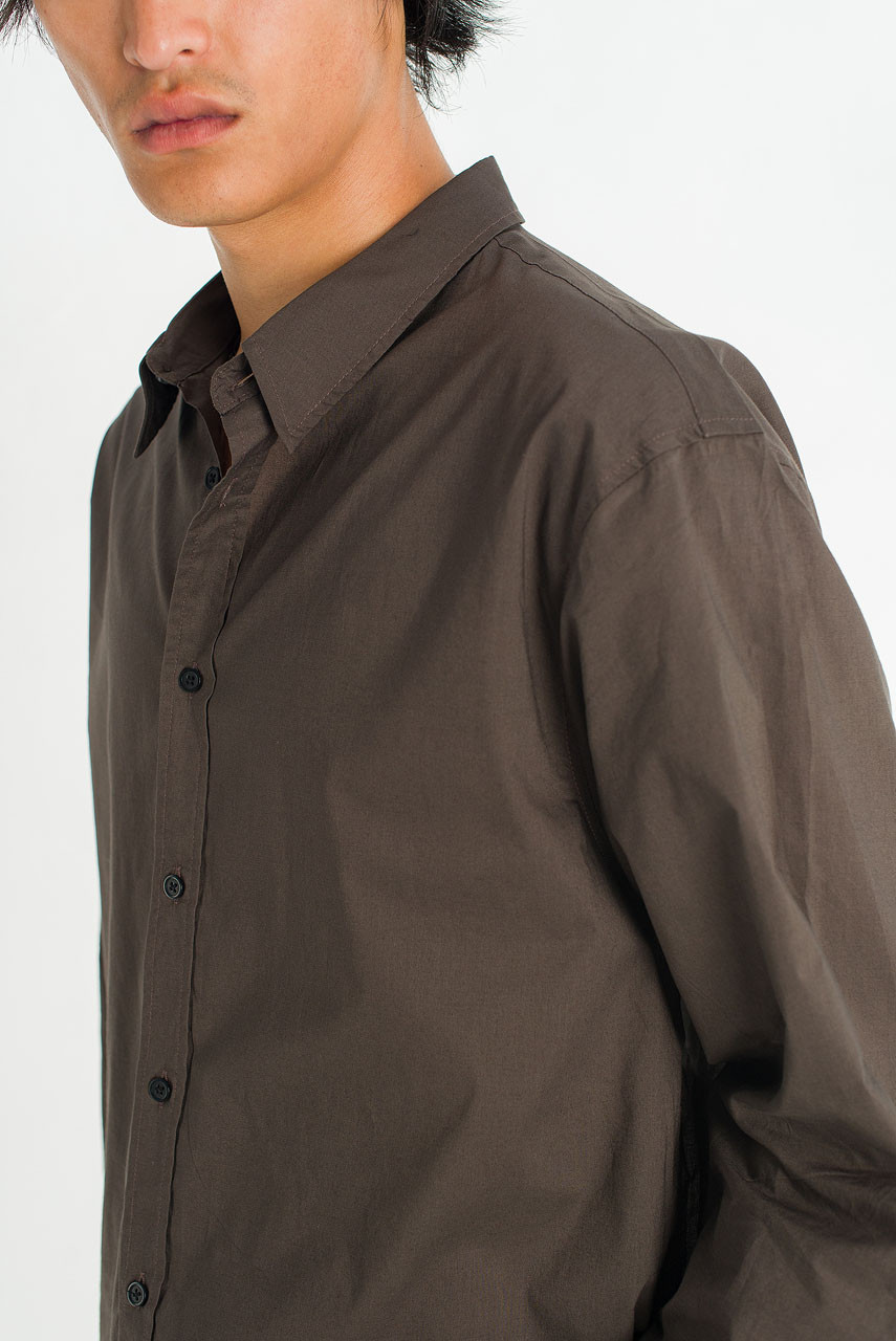 Menswear | Light Shirt, Dark Brown