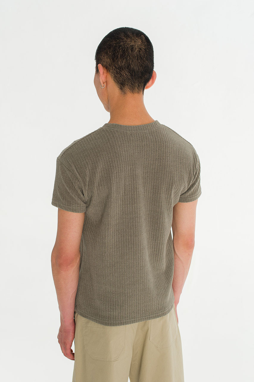 Menswear | Tonal Sheen Tee, Grey