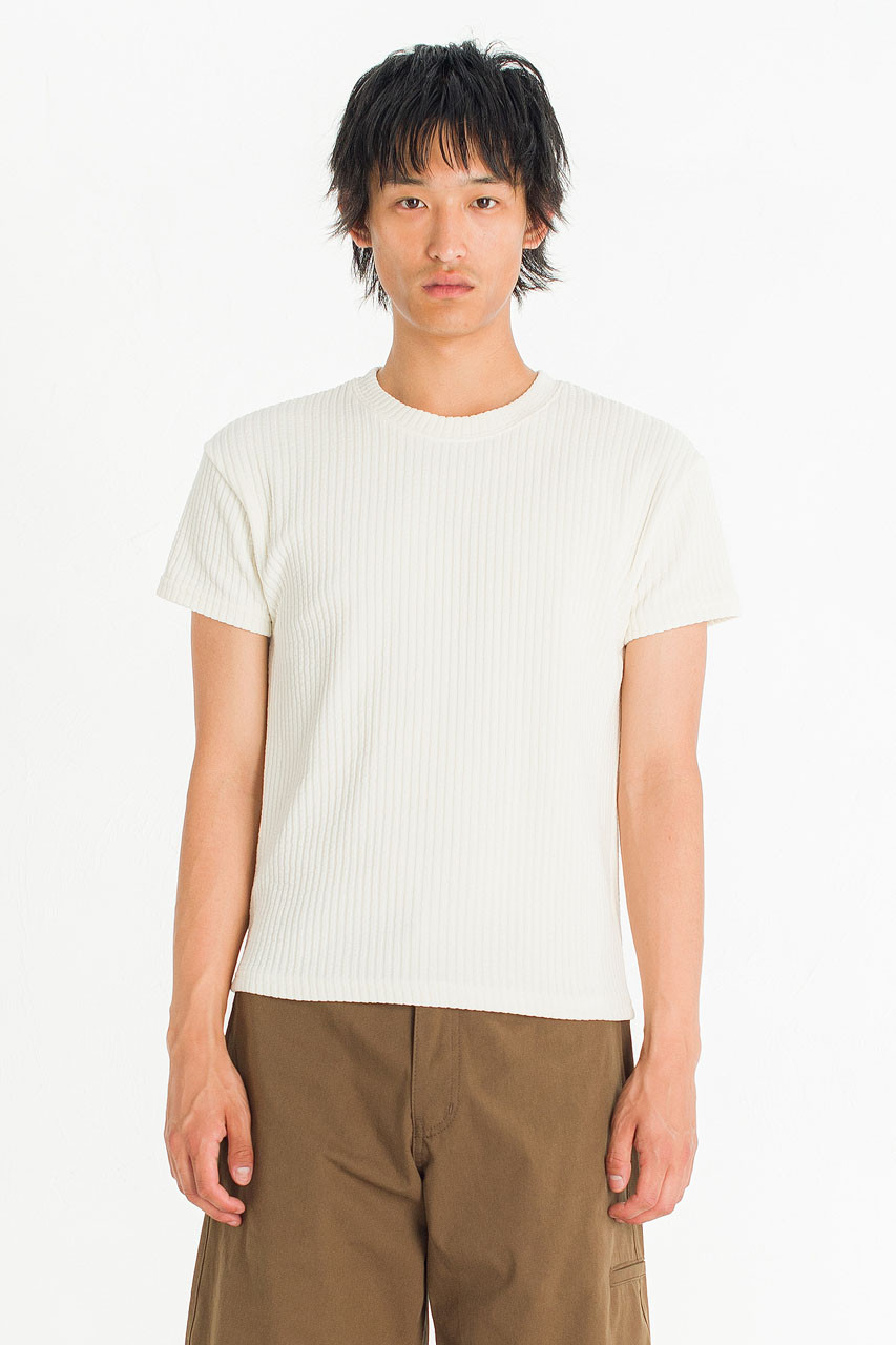 Menswear | Tonal Sheen Tee, Ivory