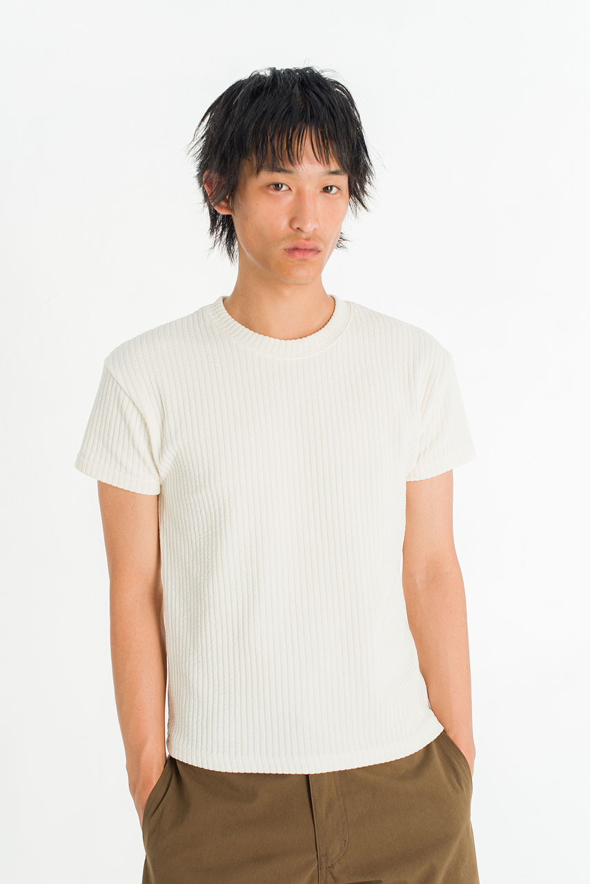 Menswear | Tonal Sheen Tee, Ivory