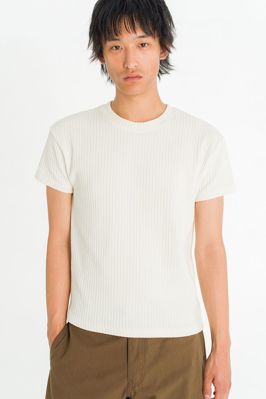 Menswear | Tonal Sheen Tee, Ivory