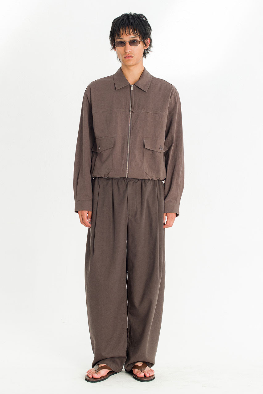 Menswear | Linen Blouson, Mocha