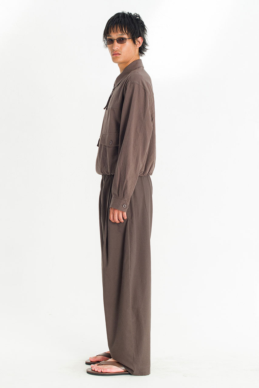 Menswear | Linen Blouson, Mocha