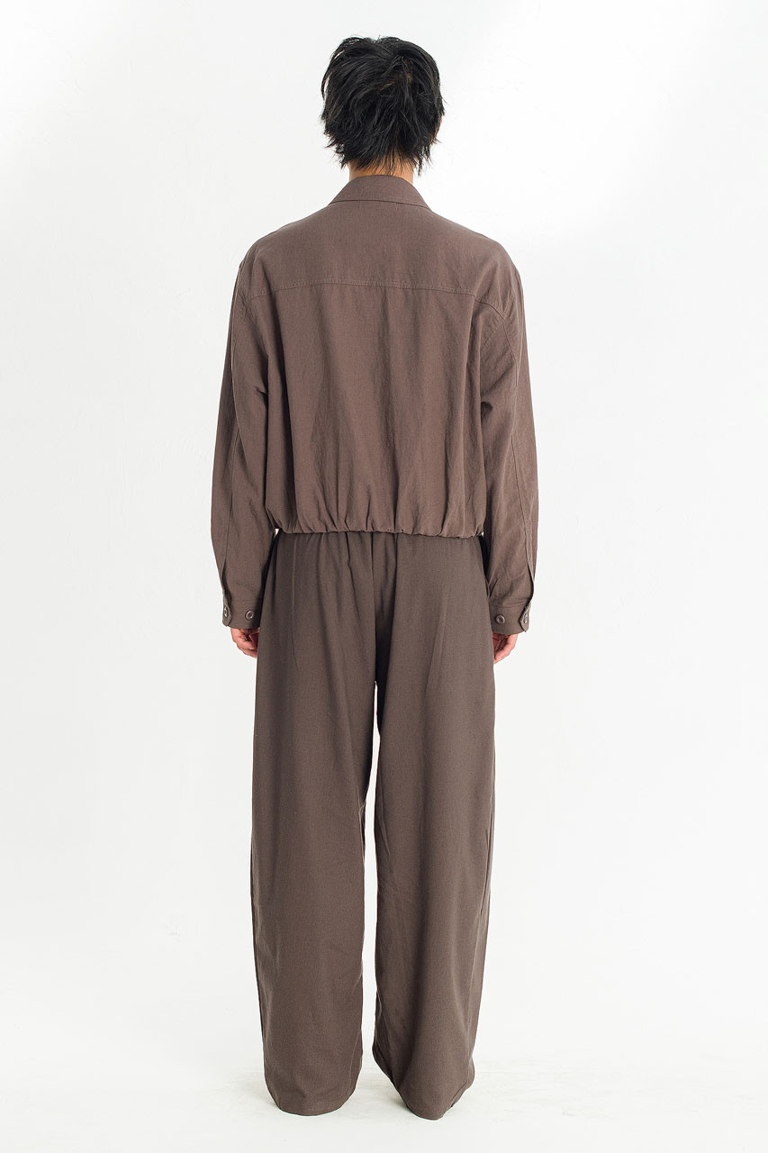 Menswear | Linen Blouson, Mocha