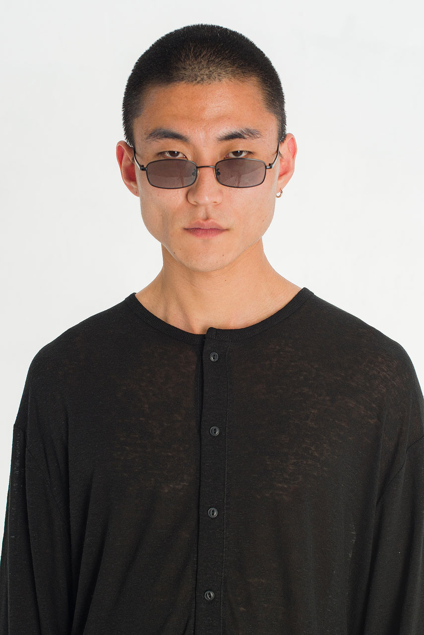Menswear | Slub Cardi Tee, Black