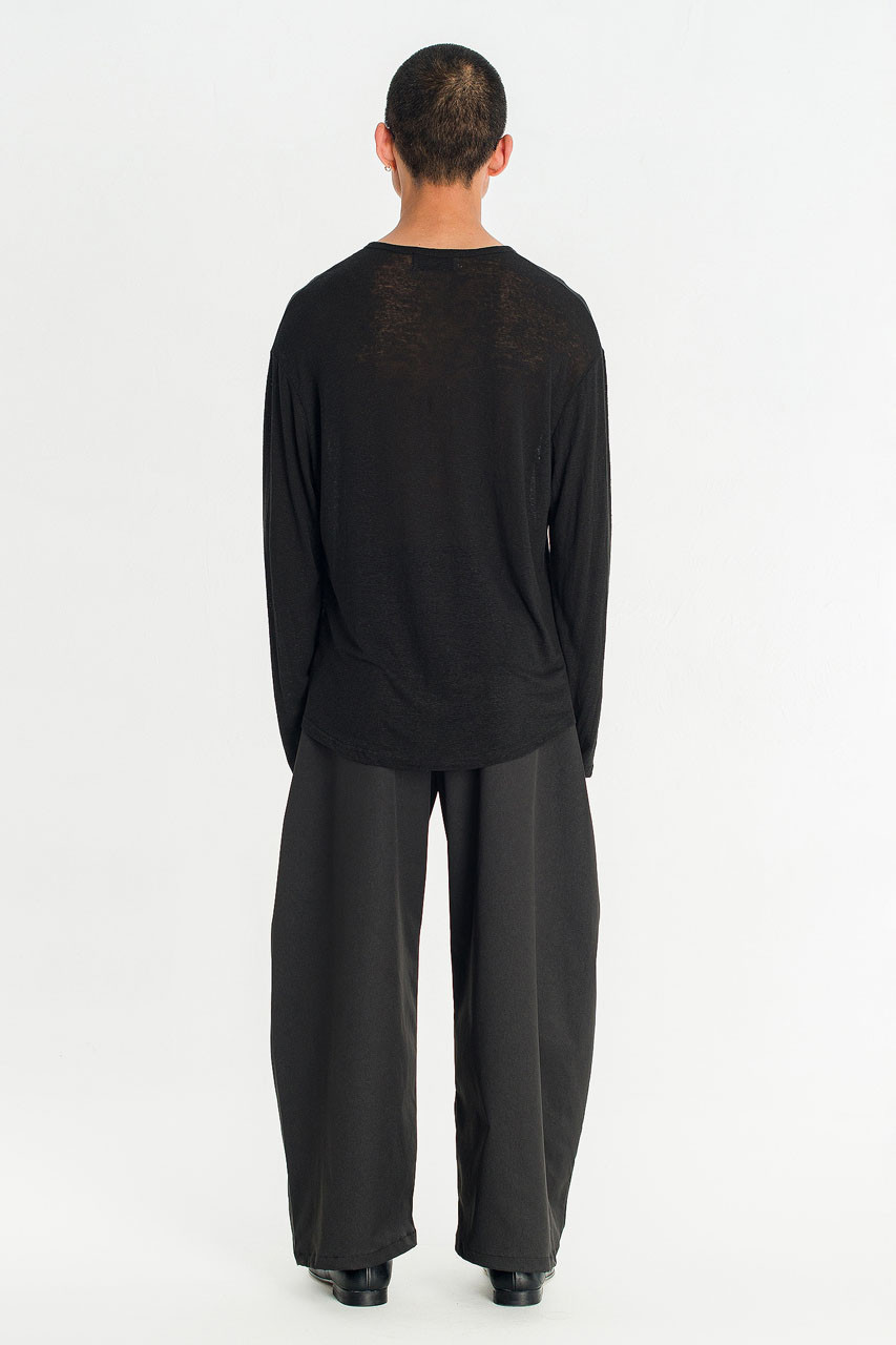 Menswear | Slub Cardi Tee, Black