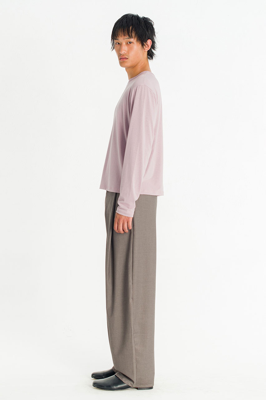 Menswear | Boat-Neck Long-Sleeve Tee, Lilac