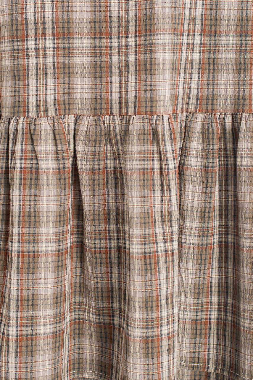 Fayline Check Tunic, Khaki
