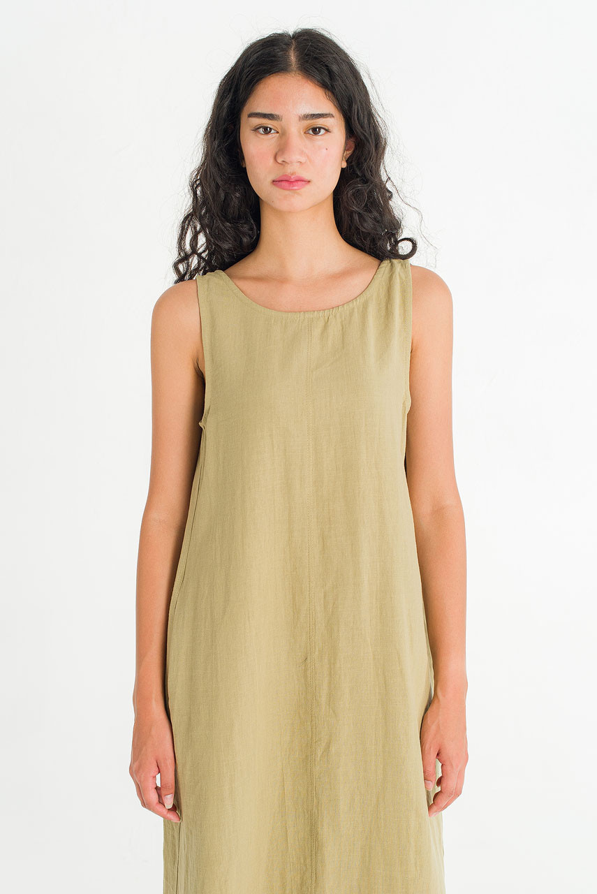 Sorento Linen Dress, Khaki