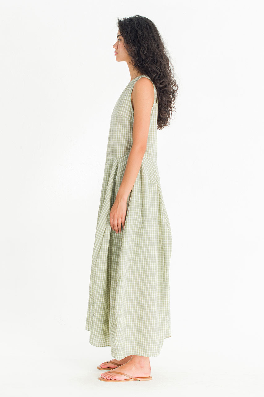 Mia Check Pumpkin Dress, Green