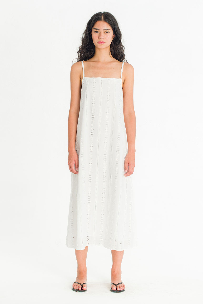May Lace Slip Dress, Ivory