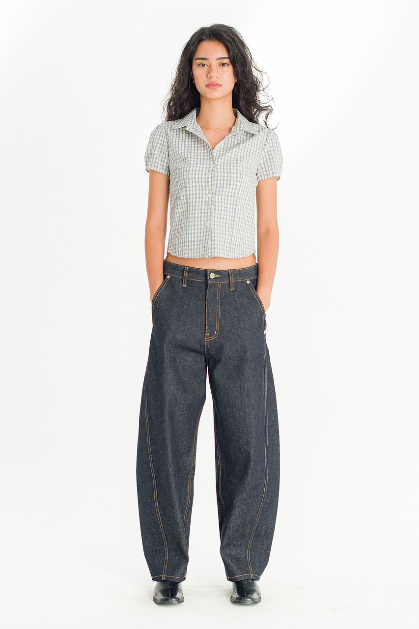 Soda Crop Blouse, Ivory