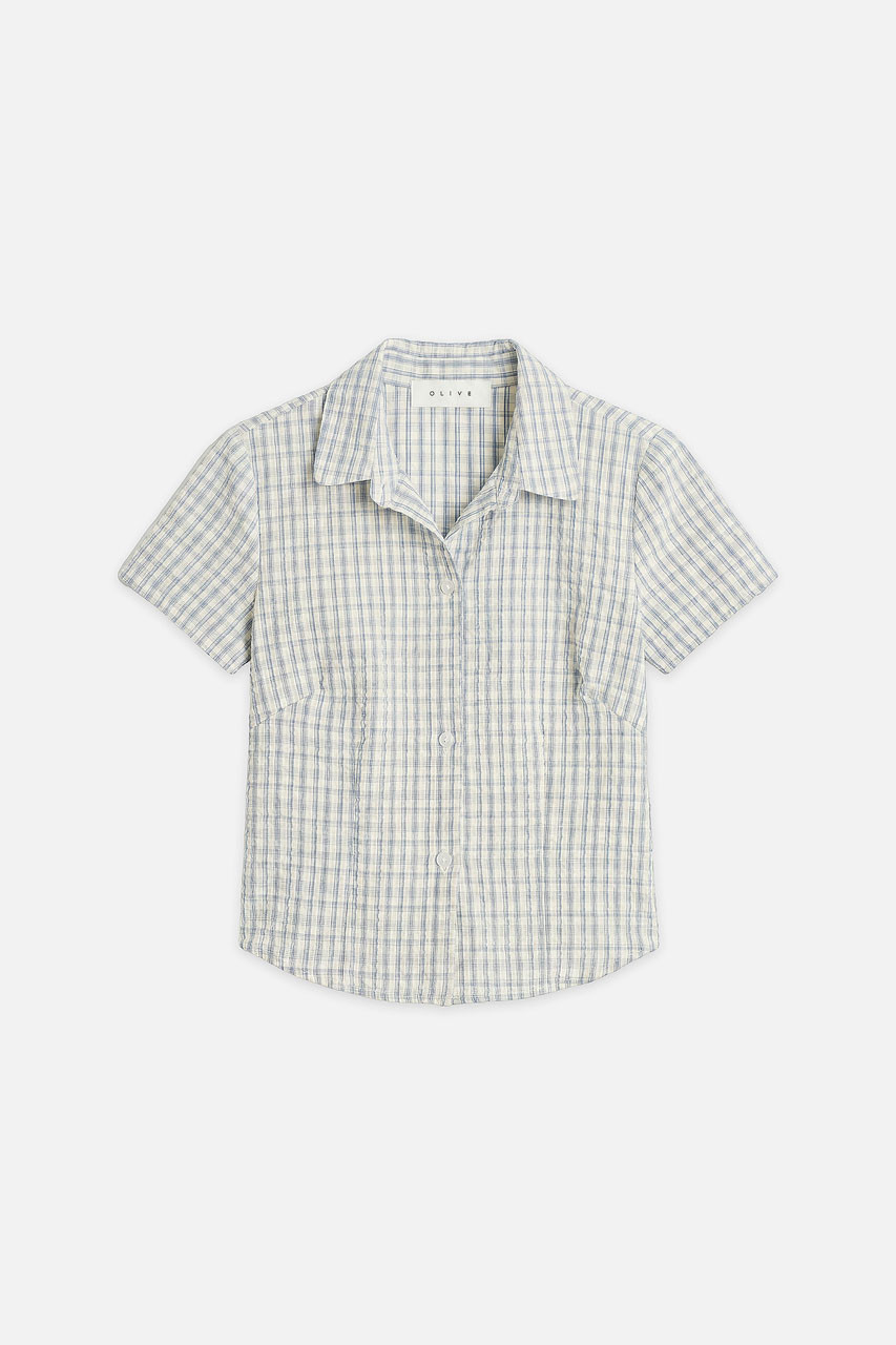 Soda Crop Blouse, Ivory