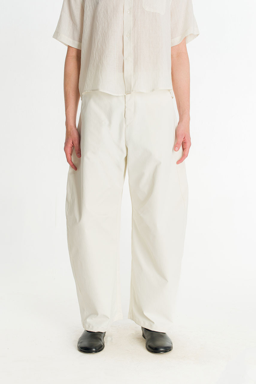 Menswear | Lightweight Barrel Pants, White