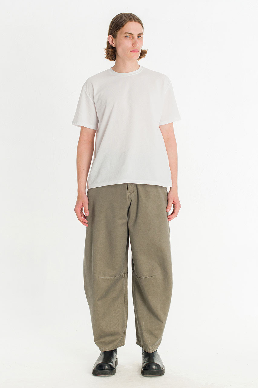 Menswear | Darted Balloon Pants, Khaki Beige