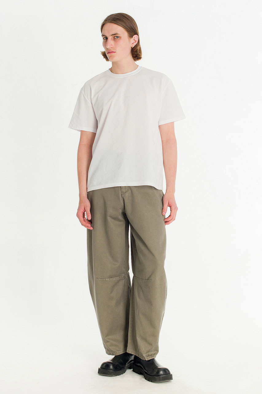 Menswear | Darted Balloon Pants, Khaki Beige