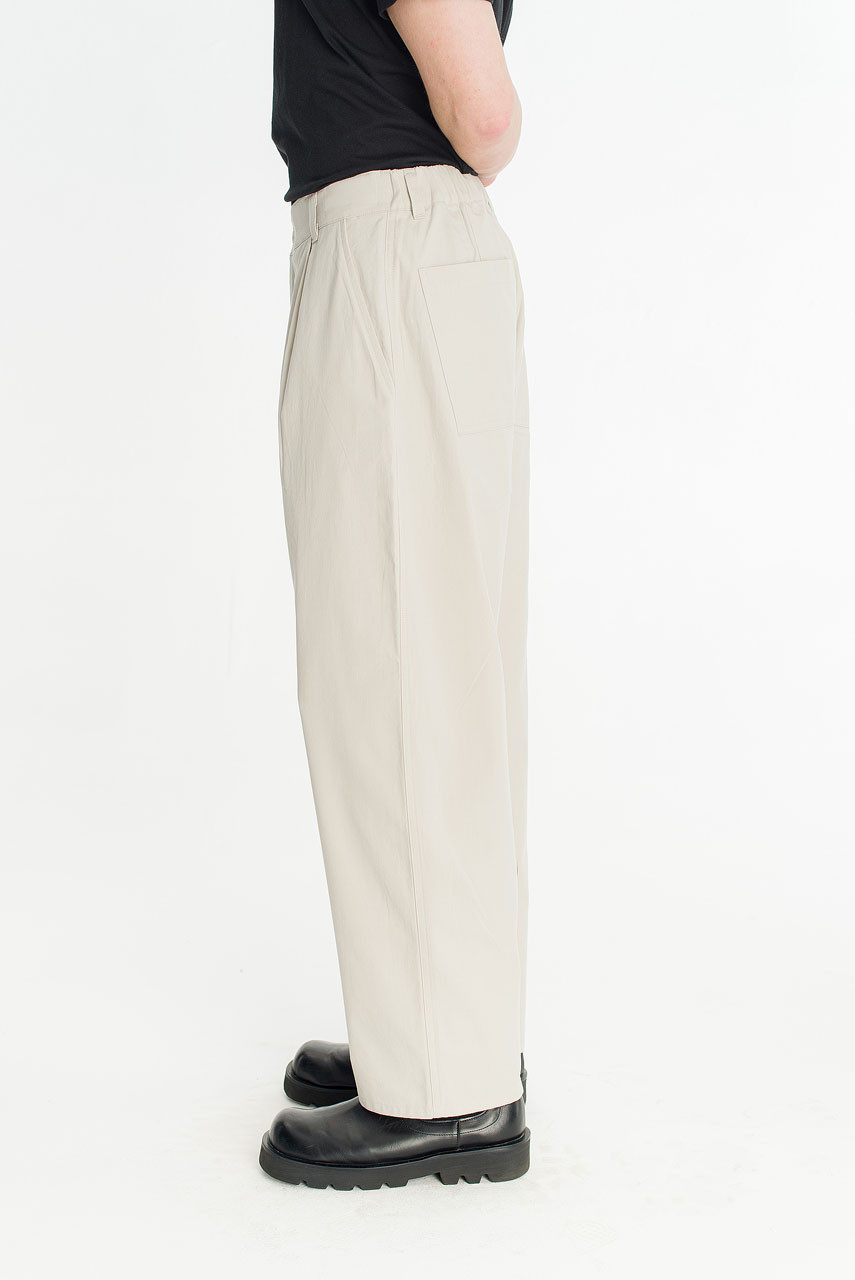 Menswear | Barrel-Leg Trousers, Grey