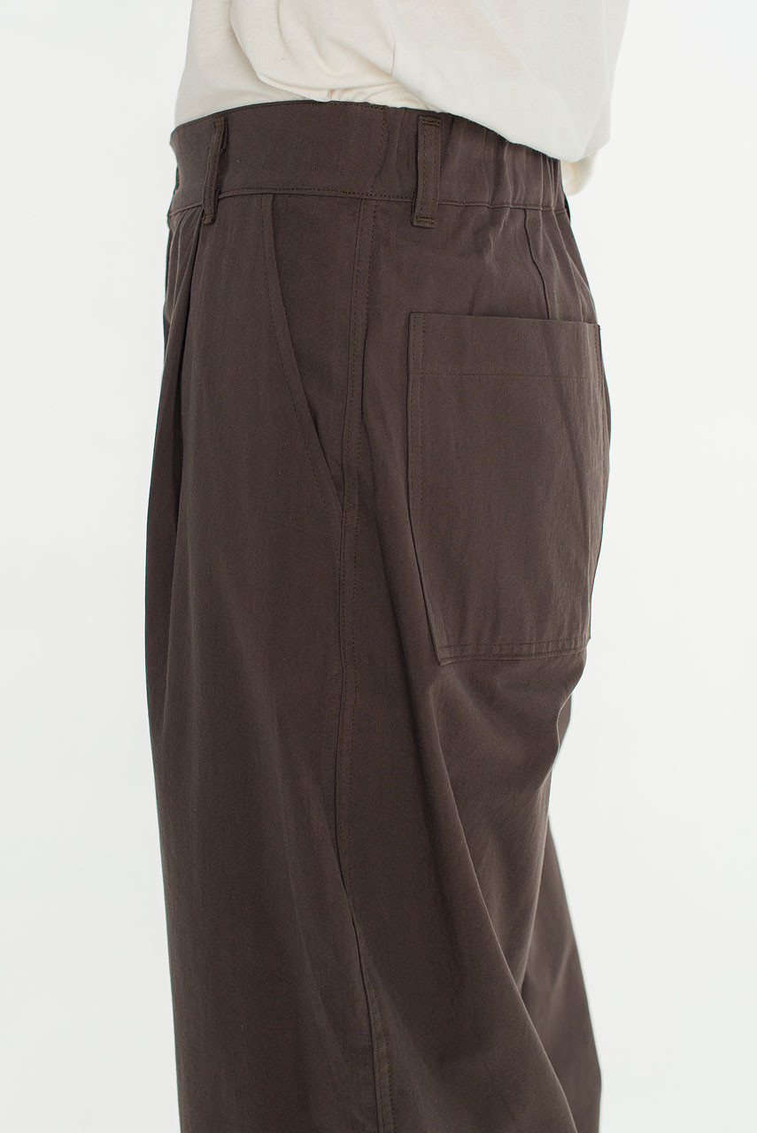 Menswear | Barrel-Leg Trousers, Mocha