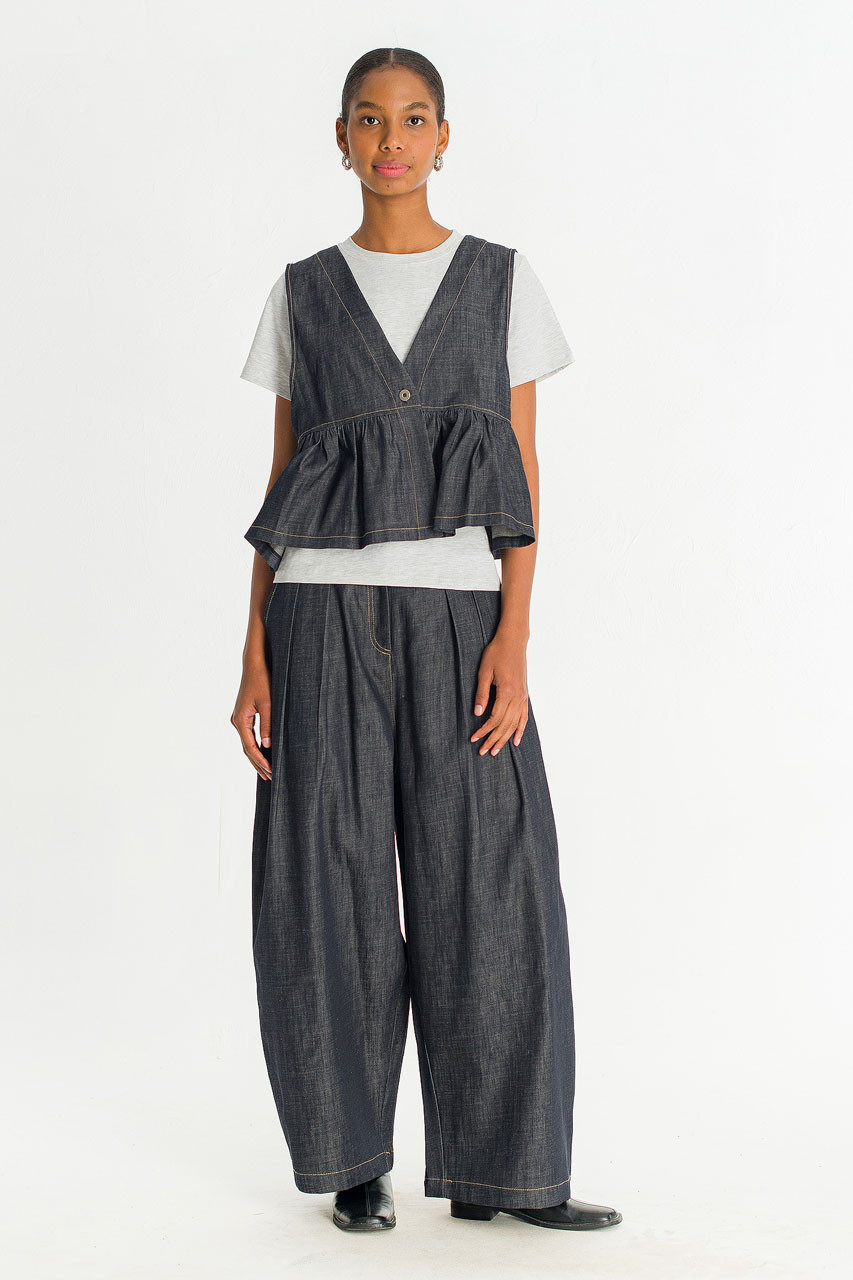 Lunel Raw Denim Utility Pants, Indigo
