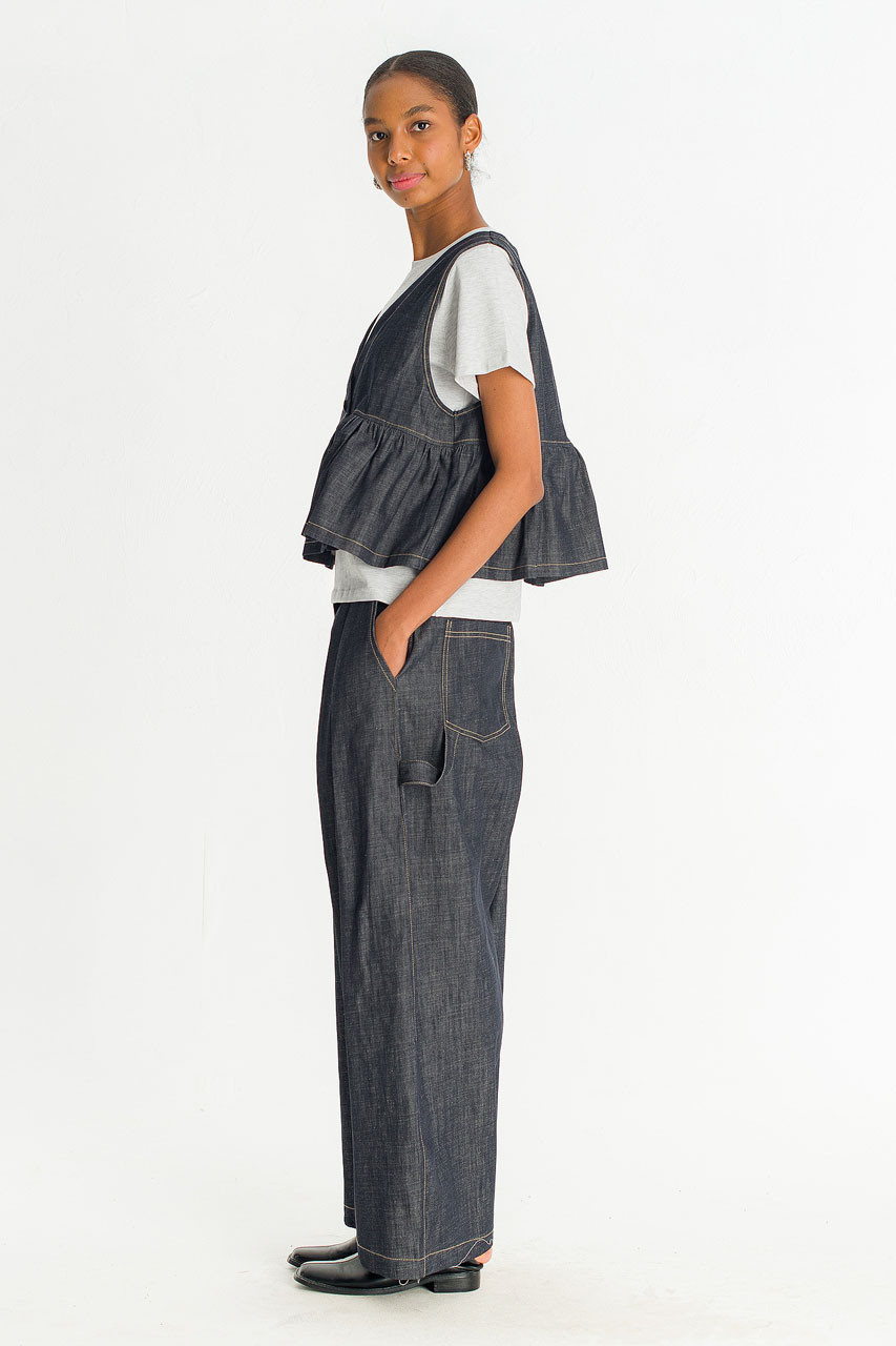Lunel Raw Denim Utility Pants, Indigo