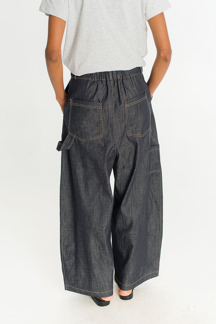 Lunel Raw Denim Utility Pants, Indigo