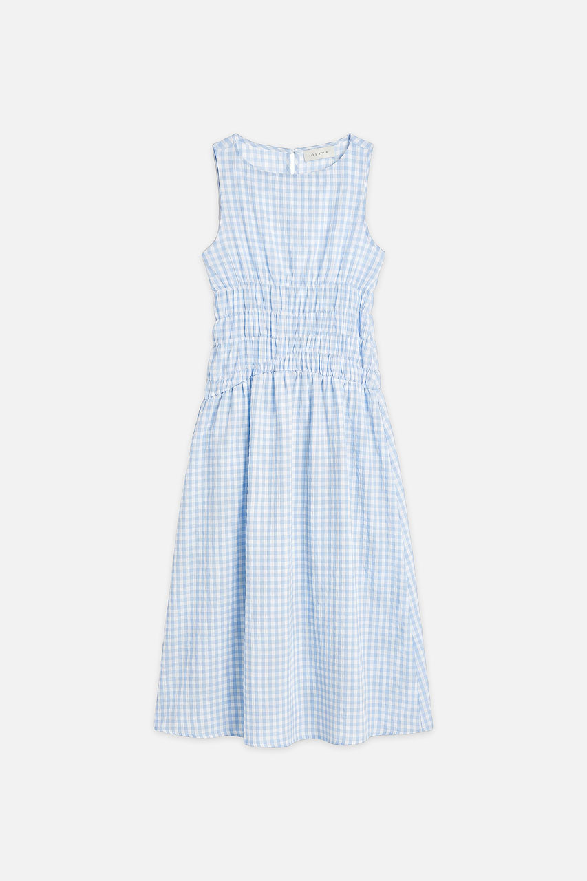 Sara Stripe Dress, Blue