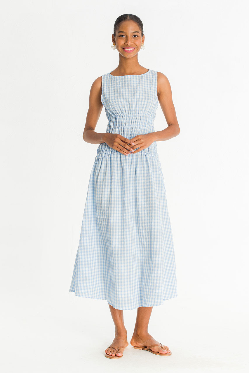 Sara Stripe Dress, Blue