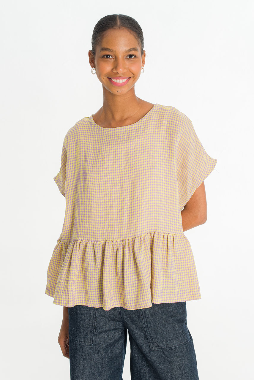 Mie Frill Blouse, Yellow