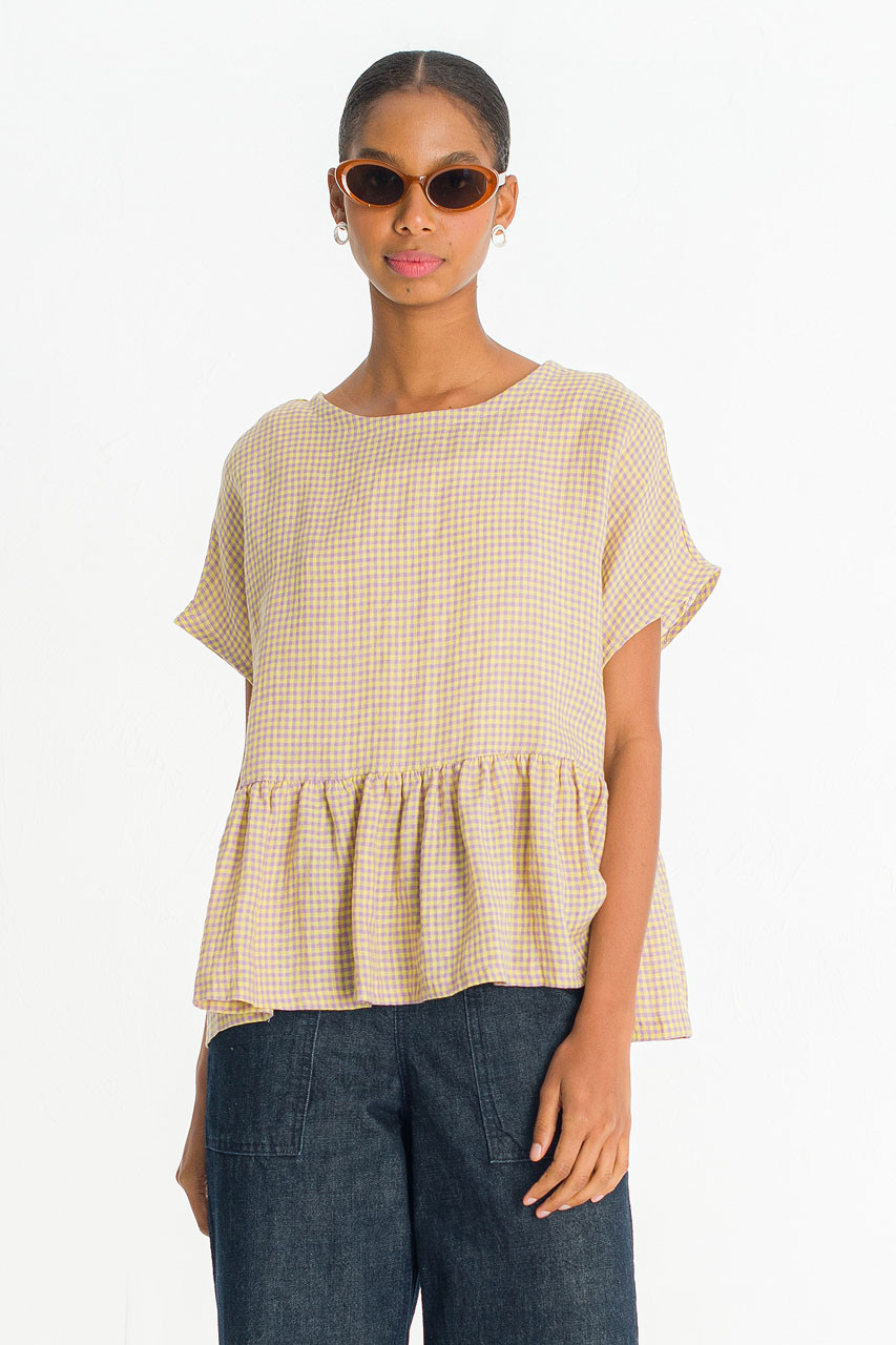 Mie Frill Blouse, Yellow