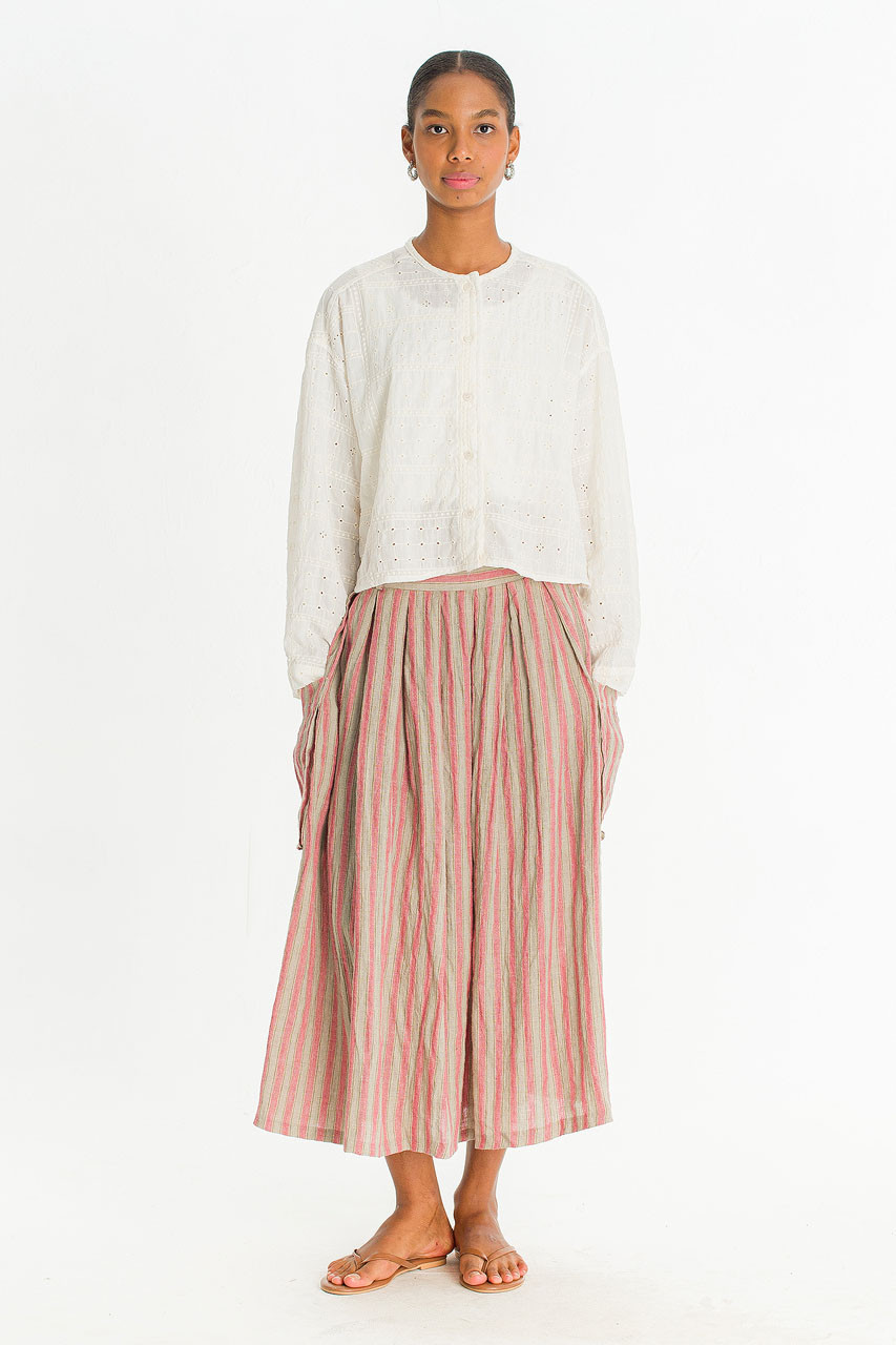 Lua Embroidery Blouse, Ivory