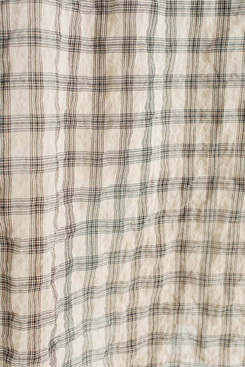 Moa Check Skirt, Beige