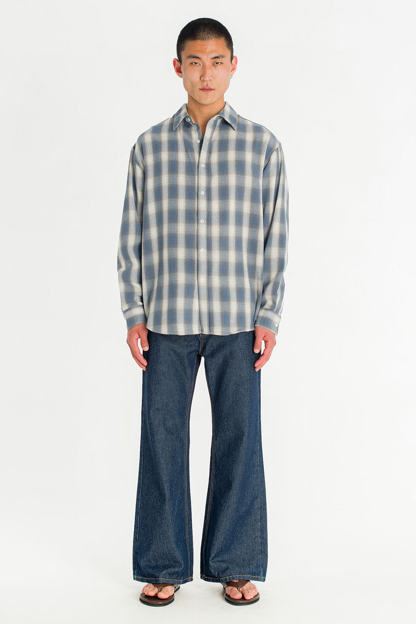 Menswear | Blurred Shirt, Blue
