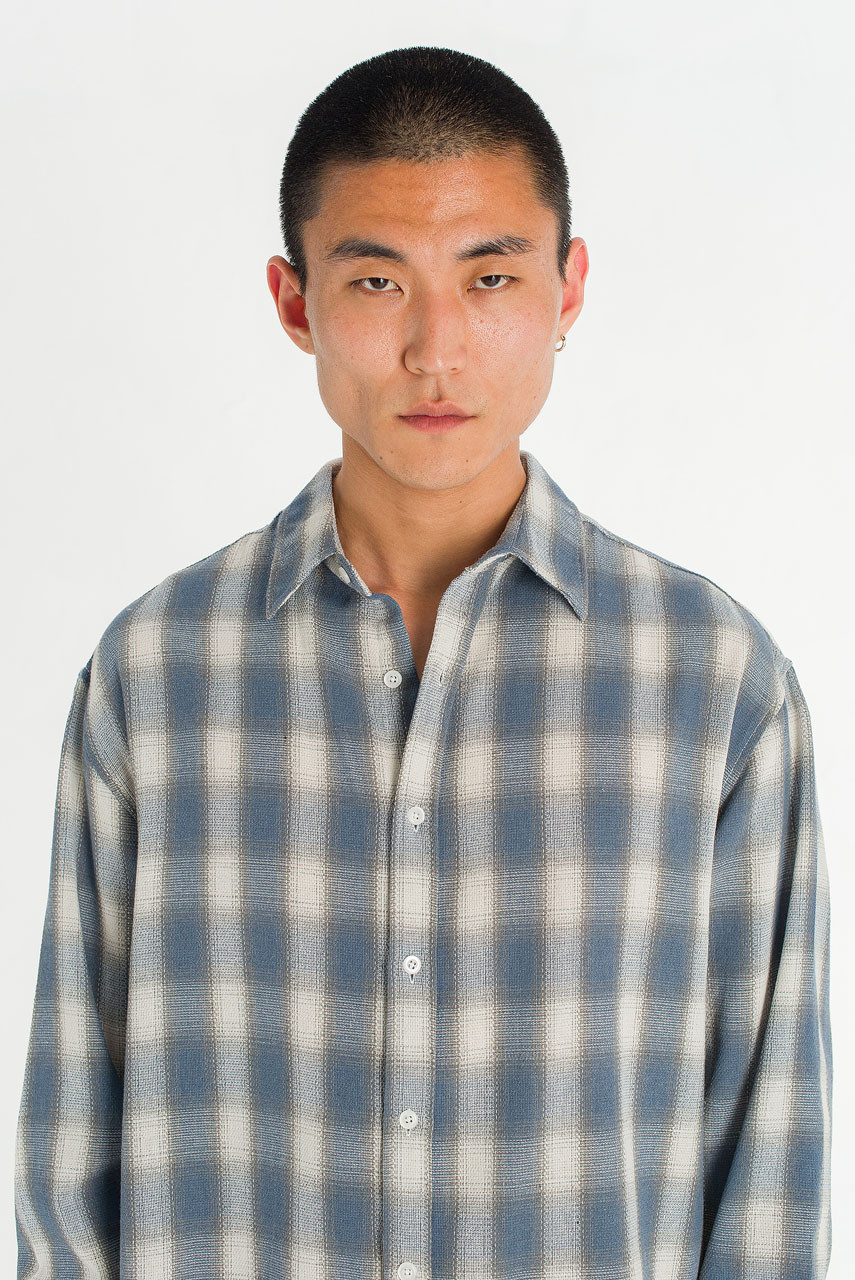 Menswear | Blurred Shirt, Blue