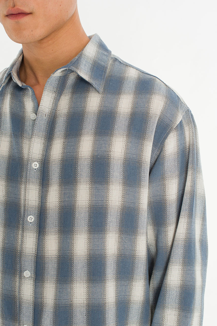 Menswear | Blurred Shirt, Blue