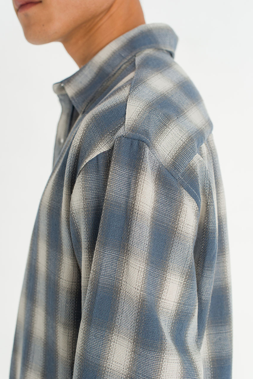 Menswear | Blurred Shirt, Blue