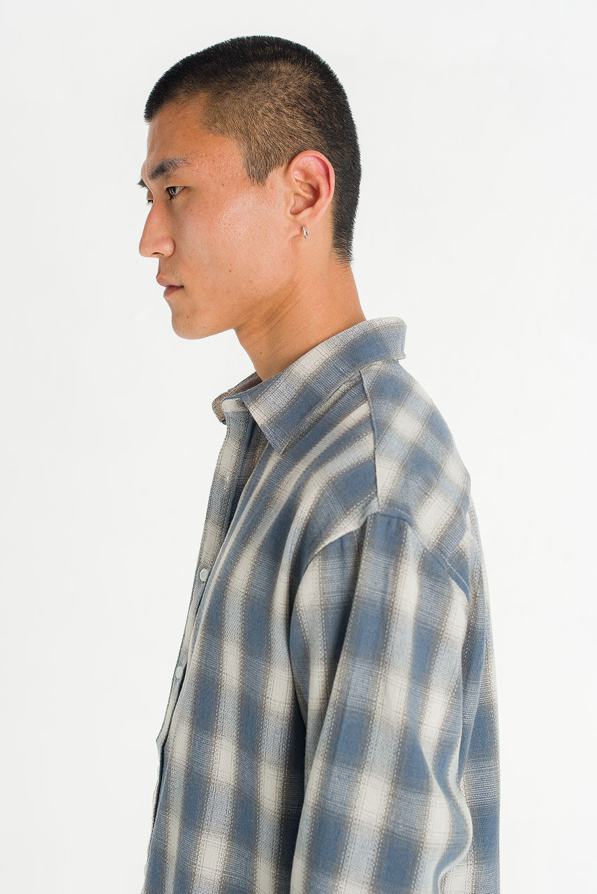 Menswear | Blurred Shirt, Blue
