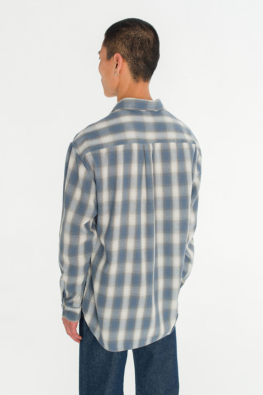Menswear | Blurred Shirt, Blue