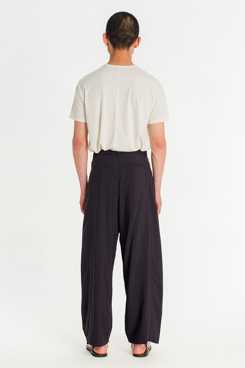 Menswear | Tonal Pinstripe Pants, Black