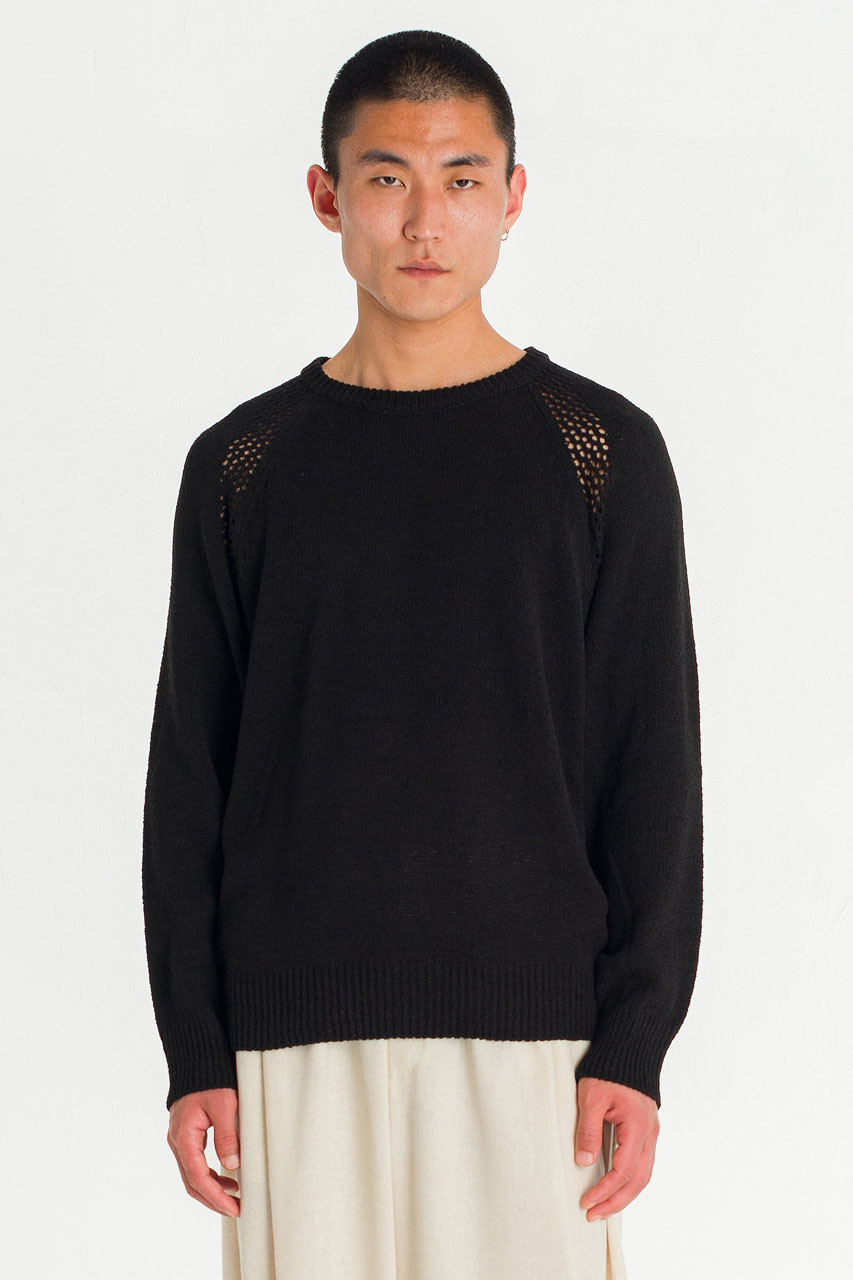 Menswear | Pointelle Knit, Black