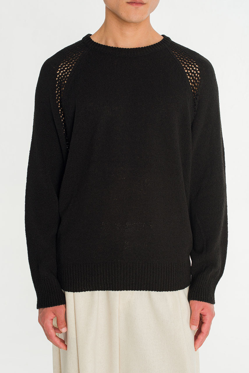 Menswear | Pointelle Knit, Black