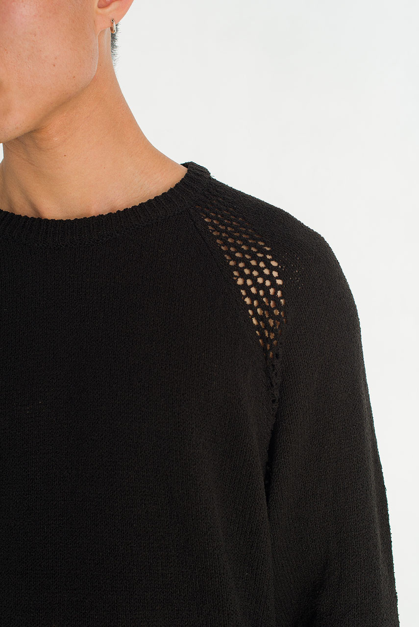 Menswear | Pointelle Knit, Black