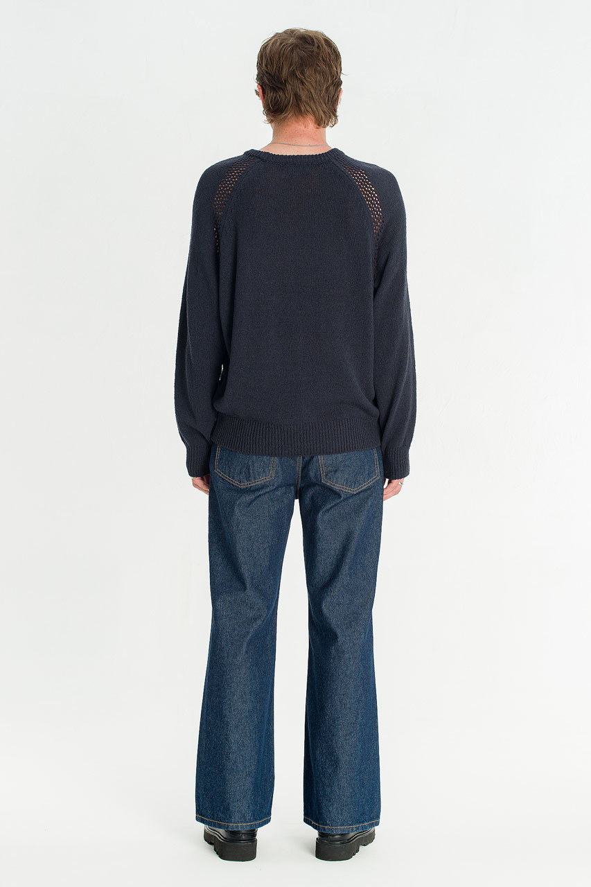 Menswear | Pointelle Knit, Navy