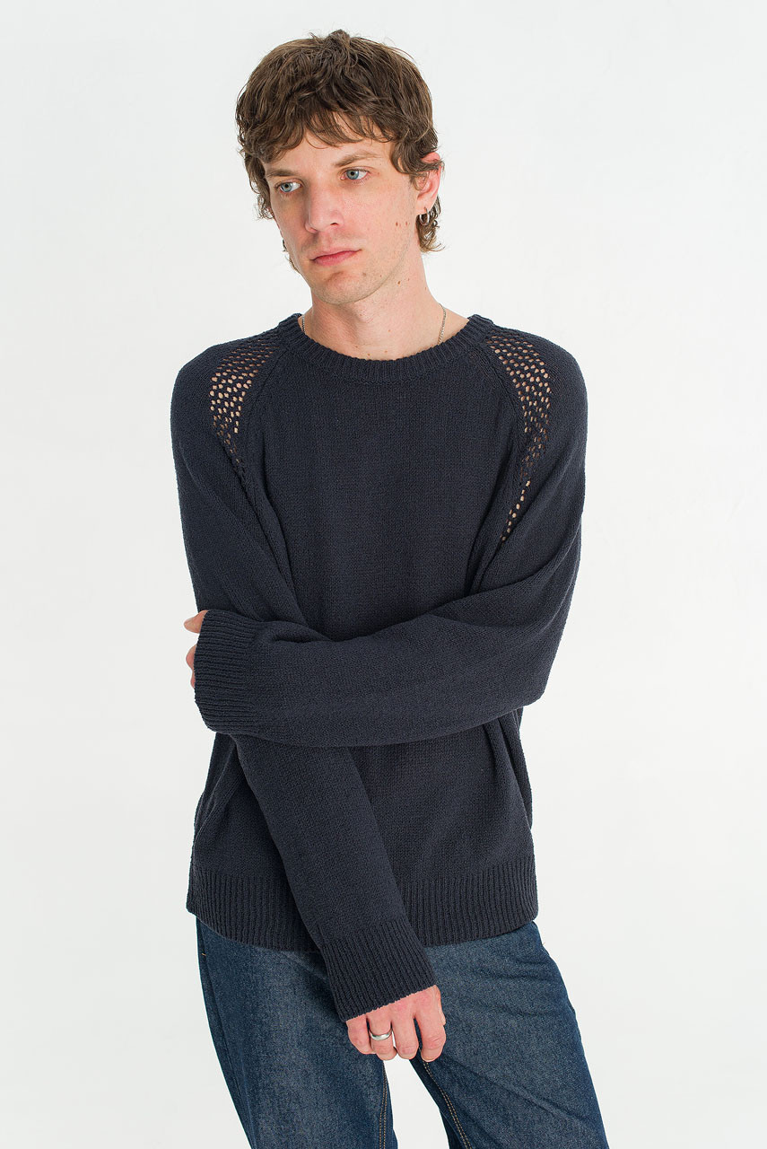 Menswear | Pointelle Knit, Navy