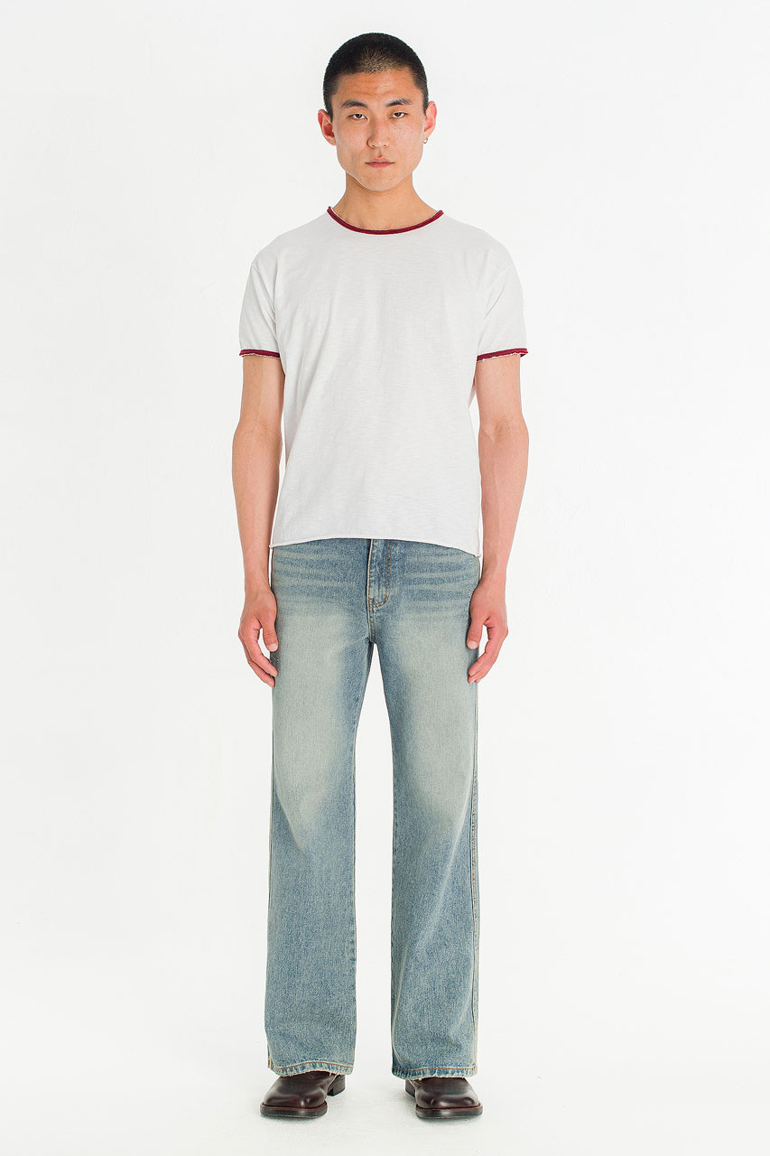 Menswear | Flared Jeans, Mid Blue