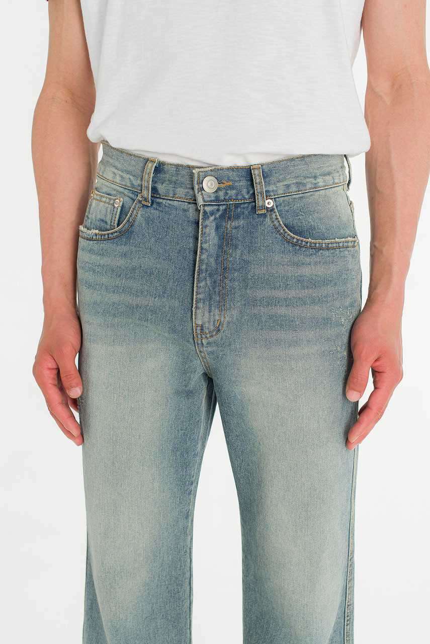 Menswear | Flared Jeans, Mid Blue
